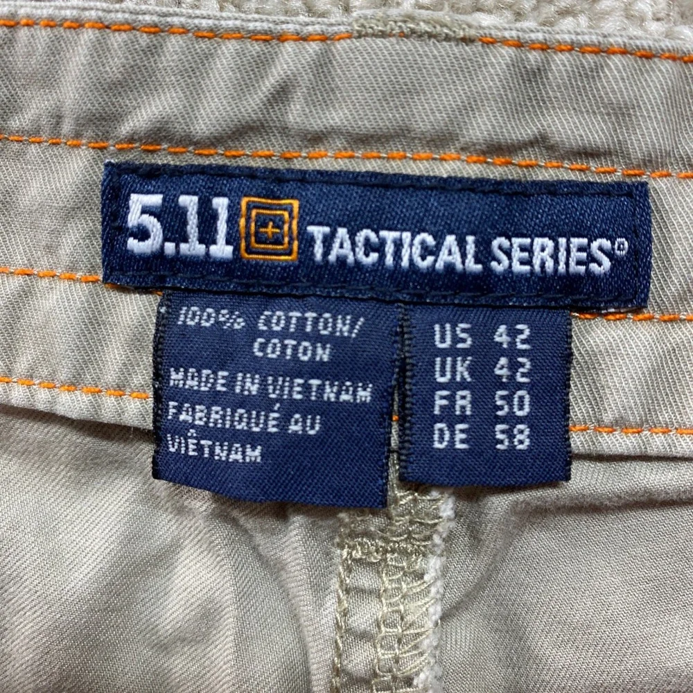 5.11 Tactical Series Shorts Mens‎ 42 Green Cotton Cargo Utility Flat Front